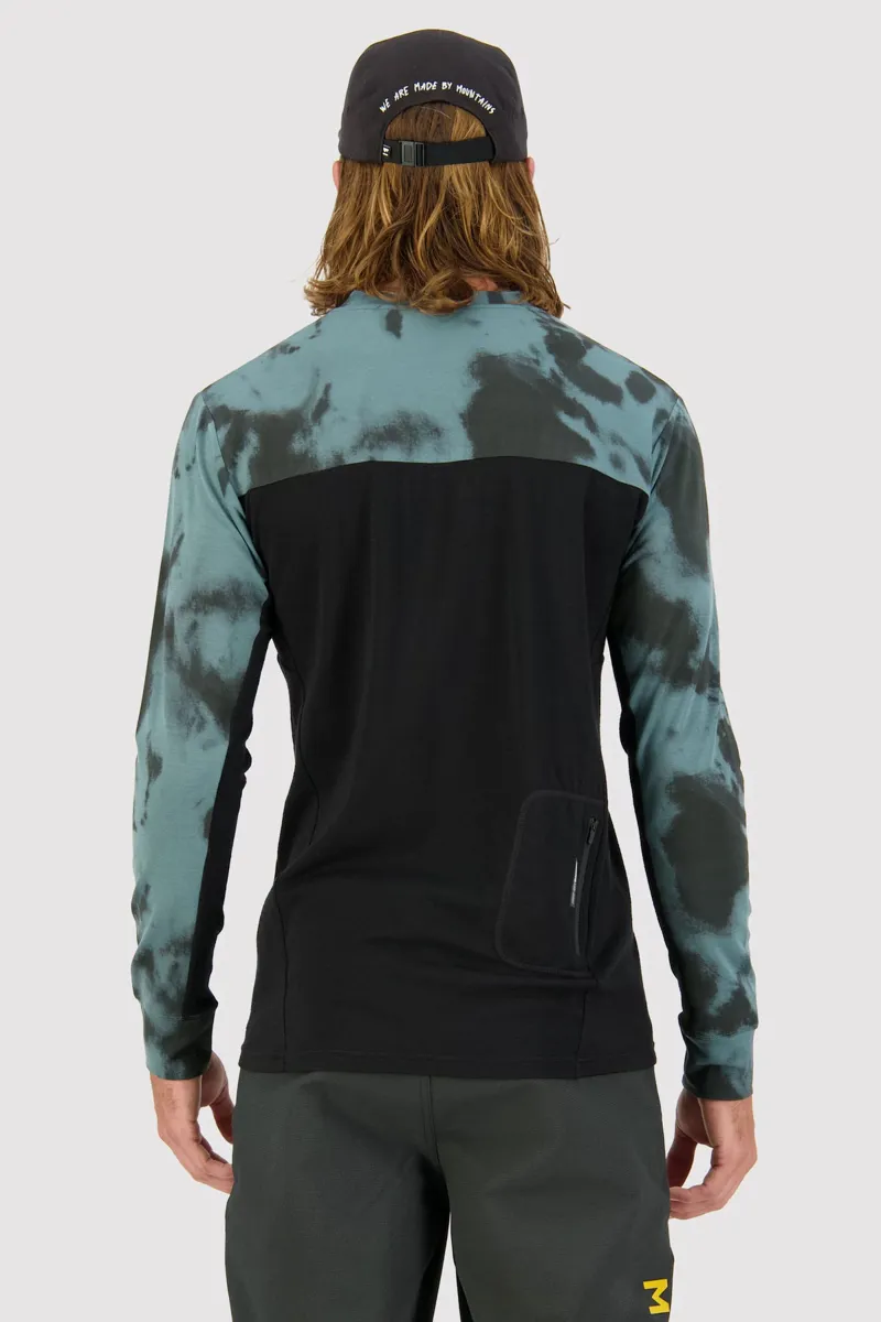 Mons Royale Redwood Enduro VLS LS Jersey Sage Tie Dye/Black-2